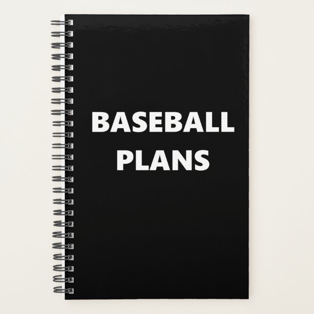 Agenda Planner do Baseball Planner sobre Tema Esportivo P (Frente)