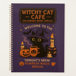 Agenda Planner do Castelo da Bruxa de Halloween - Noite M