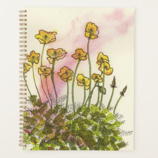 Agenda Planner do jardineiro com papoilas amarelas