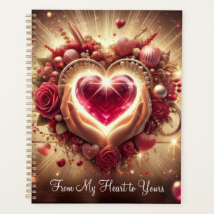 Agenda Planner Do Meu Coração para o Seu Com Amor