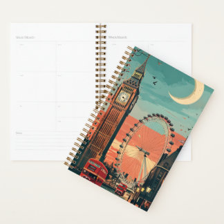 Agenda Planner do pôr do sol de Londres