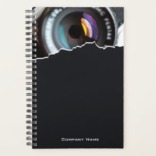 Agenda Planner do Promocional Preto do Fotógrafo