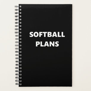 Agenda Planner do Softball Tema Esportivo Planos do Softb
