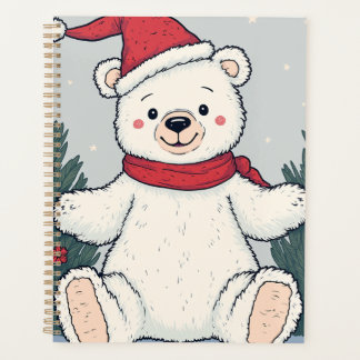 Agenda Planner do Urso Branco de Natal