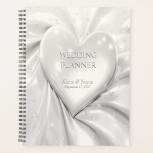 Agenda Planner Elegante de Creme Branco