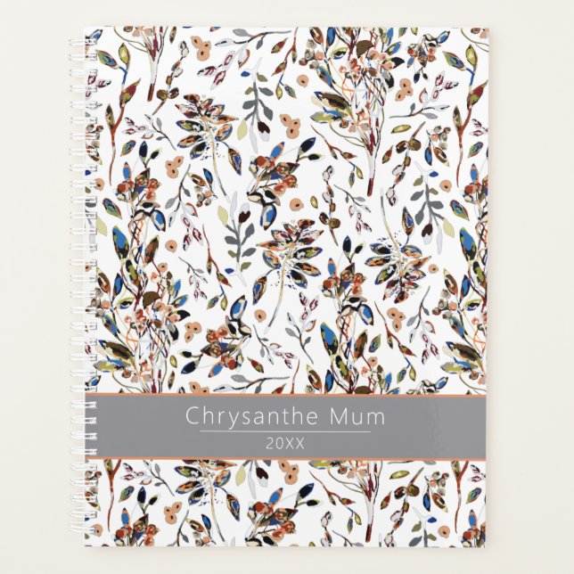 Agenda Planner Elegante Deixa Berries Floral (Frente)