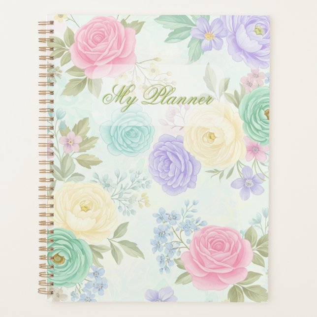 Agenda Planner Floral Floral Bound Planner (Frente)