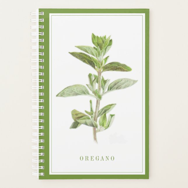 Agenda Planner FRESCO OREGANO 5.5x8.5 / Verde (Frente)
