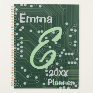 Agenda Planner, Fundo de Folha de Árvore Verde