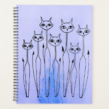 Planner (gatos desenhados à mão)