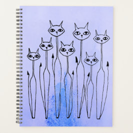 Agenda Planner (gatos desenhados à mão)