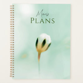 Agenda Planner Impressão Floral Suave Elegante