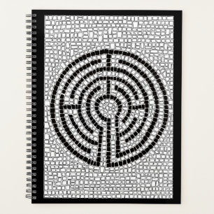 Agenda Planner LABYRINTH VII 8,5x11 / Preto