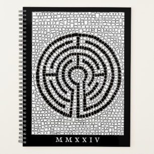 Agenda Planner LABYRINTH VII 8,5x11 + Texto / Preto