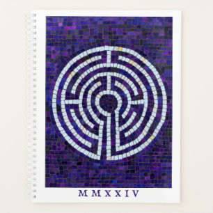 Agenda Planner LABYRINTH VIII 8,5x11 + Texto / Branco