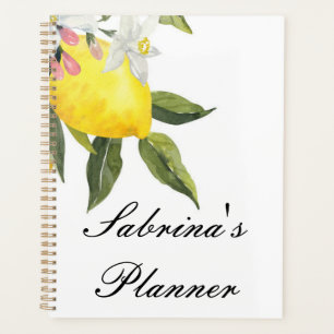 Agenda planner limões personalizado