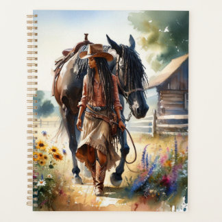 Agenda Planner Ocidental do Espírito de Cowgirl