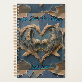 Agenda Planner Paper Cut Eagle Two Souls One Heart