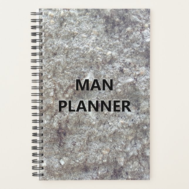 Agenda Planner Para Homem Homem Planner Gravado Pedra (Frente)