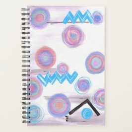 Agenda Planner "Pastel abstrato"