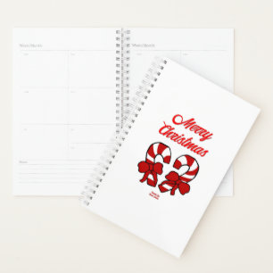 Agenda Planner Pequeno de Canas de Natal