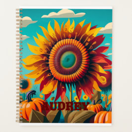 Agenda Planner Personalizado De Espiral De Girassol, Plan