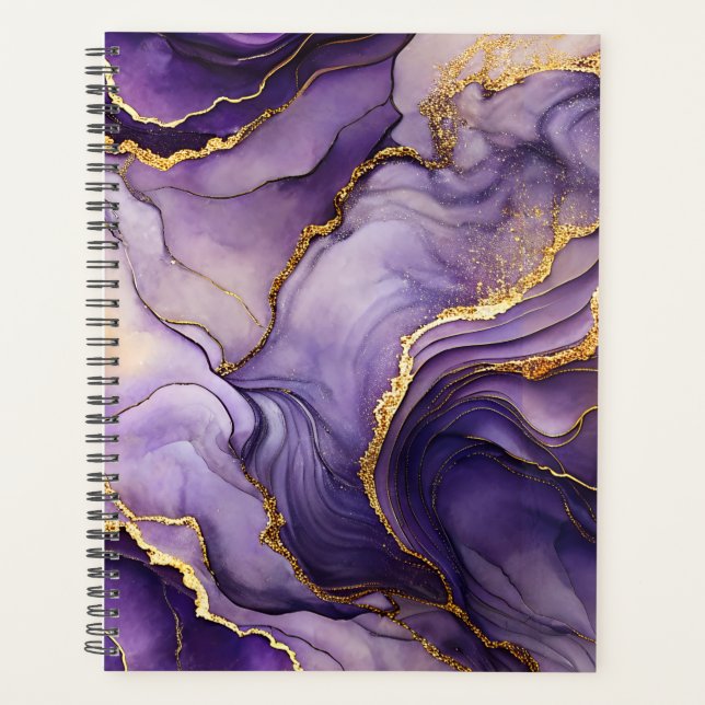 Agenda Planner Roxo Marcado (Frente)