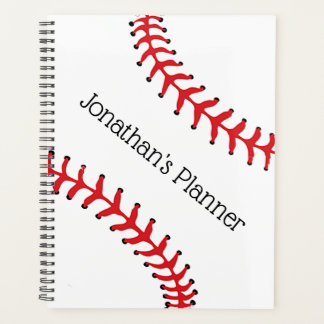 Agenda Planner semanal/mensal do Design de baseball