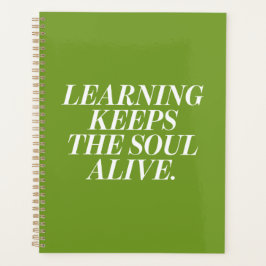 Agenda Planner with a motivational text