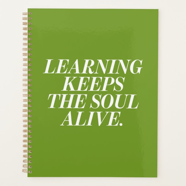 Agenda Planner with a motivational text (Frente)