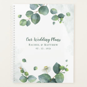 Agenda Plano Botânico Elegante Eucalyptus Greenery
