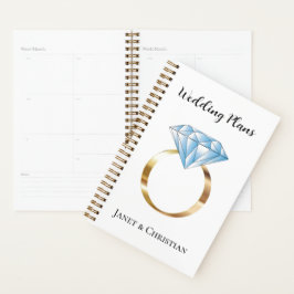 Agenda Plano de Casamento Personalizado com Anel de Diama