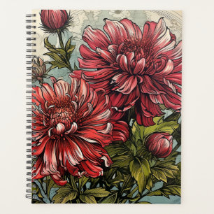 Agenda Plano Elegante do Jardim Espiral Negro