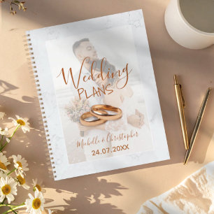 Agenda Planos de Casamento Brancos e Dourados de Fotos Mo