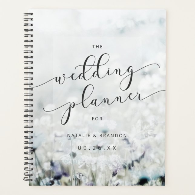 Agenda Planos de Casamento de Flores Selvagens que Espalh (Frente)