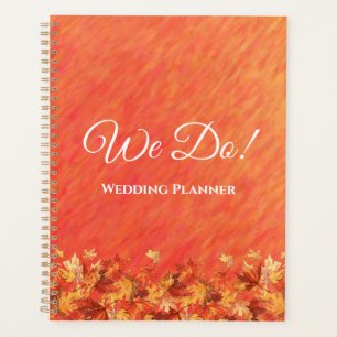 Agenda Planos de Casamento de Víblias do outono-