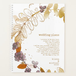 Agenda Planos de Casamento do Outono de Berries ID655