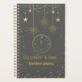 Agenda Planos de ouro de ouro.
