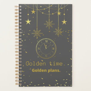 Agenda Planos de ouro de ouro.