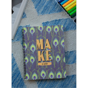 Agenda Planos Inspiracionais e Notebooks exóticos Pavão