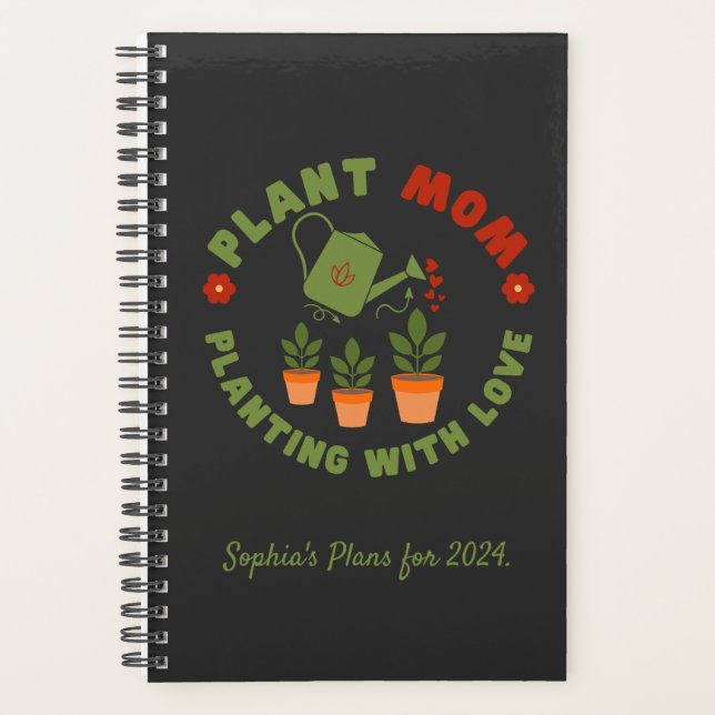 Agenda Planta Mãe Plantando Com Amor Personalizado (Frente)