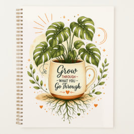 Agenda Planta Monstera em Caneca de Café | Botânica Aconc