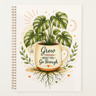 Agenda Planta Monstera em Caneca de Café   Botânica Aconc