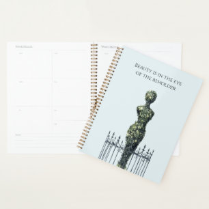 Agenda Planta Verde em Forma de Mulher