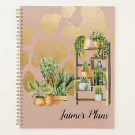Agenda Plantas de Aquarela Botânica Nome do Script Rubor
