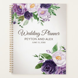 Agenda Plum Purple Floral Greenering Planner