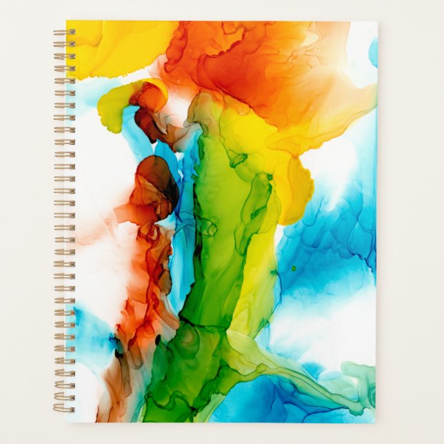 Agenda Pluma Principal - Cores d'água (Frente)