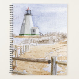 Agenda Plymought Lighthouse Watercolor