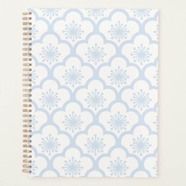 Agenda Pó de Sakura Suave Azul - Neutro (Frente)