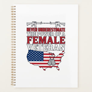 Agenda Poder de Veterana Feminina Desenho de Camisa Patri